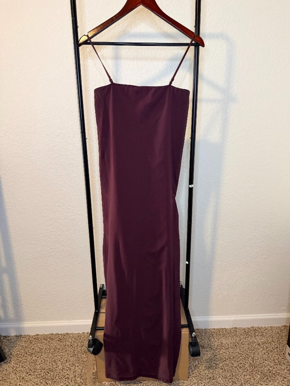 Fabletics Burgundy Long fitted dress